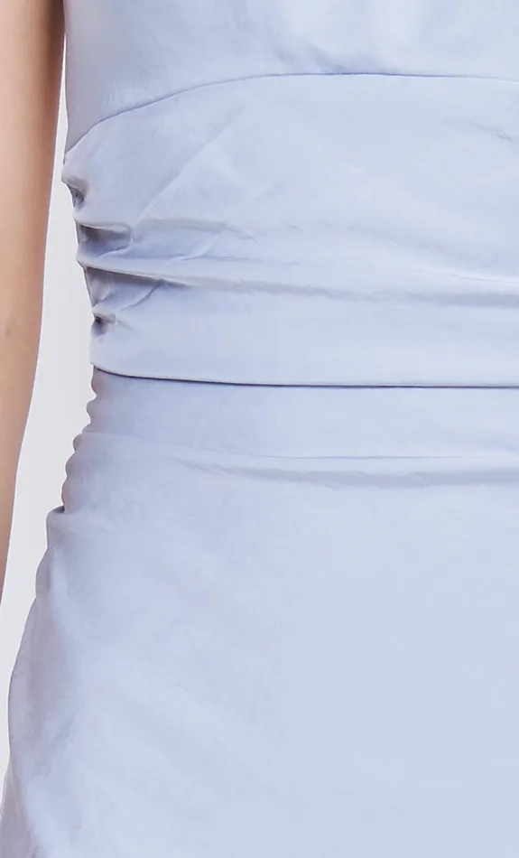 Bec Bridge Bridesmaid Dresses Women MARI LOU GATHERED MAXI DRESS 8211 DOVE BLUE
