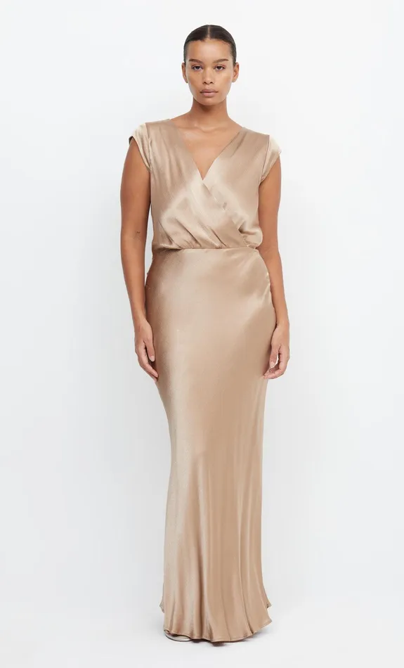 Bec Bridge Bridesmaid Dresses Women MOON DANCE MAXI DRESS 8211 GOLDEN