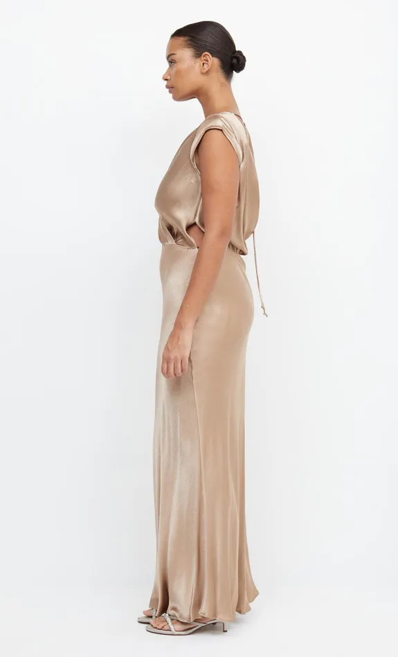 Bec Bridge Bridesmaid Dresses Women MOON DANCE MAXI DRESS 8211 GOLDEN