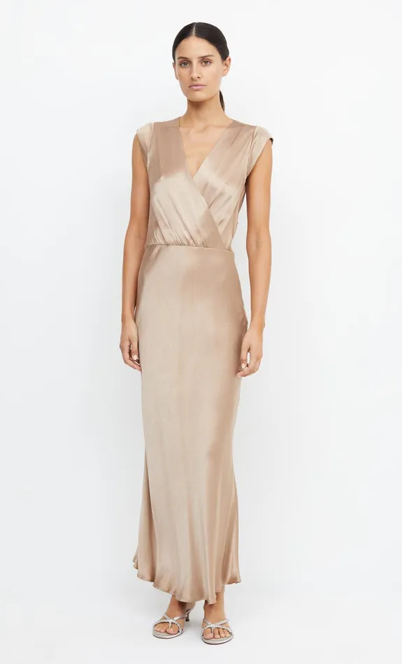 Bec Bridge Bridesmaid Dresses Women MOON DANCE MAXI DRESS 8211 GOLDEN