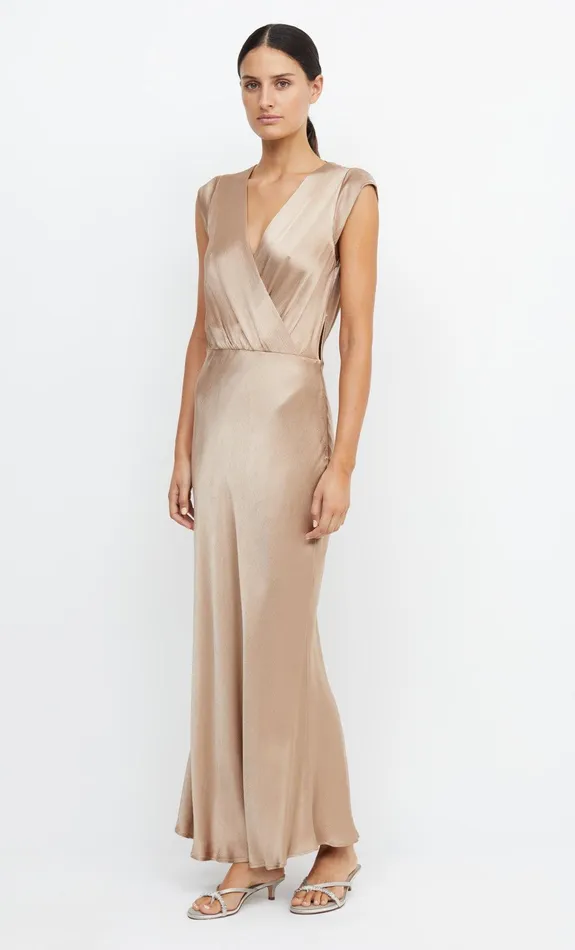 Bec Bridge Bridesmaid Dresses Women MOON DANCE MAXI DRESS 8211 GOLDEN