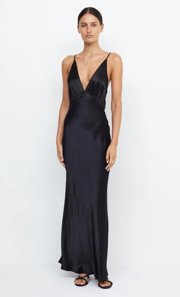 Bec Bridge Bridesmaid Dresses Women MOON DANCE V MAXI DRESS 8211 BLACK
