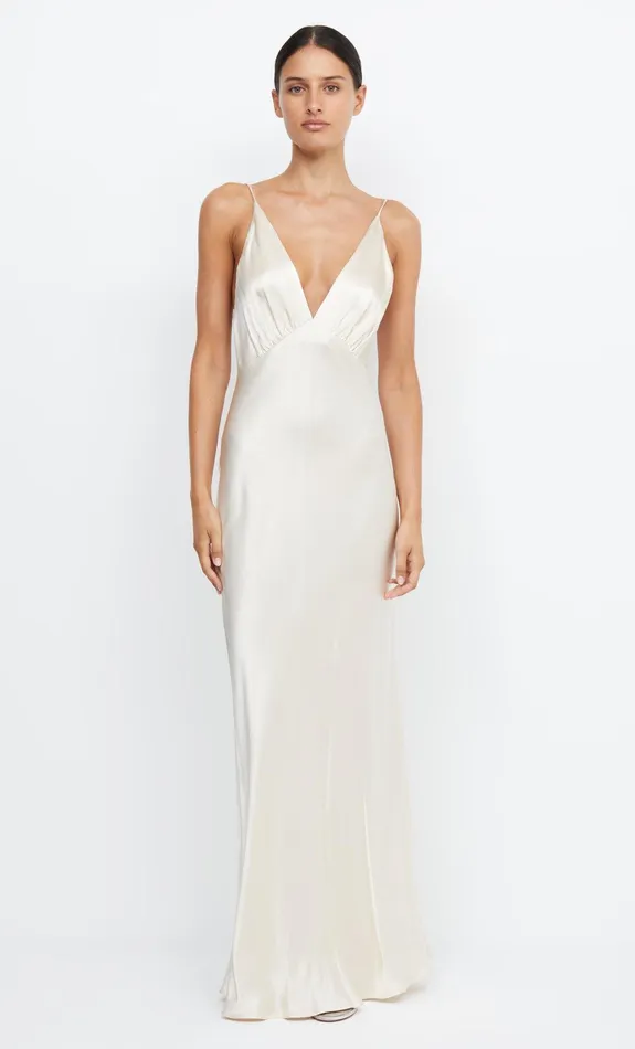 Bec Bridge Bridesmaid Dresses Women MOON DANCE V MAXI DRESS 8211 SAND