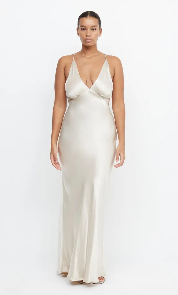 Bec Bridge Bridesmaid Dresses Women MOON DANCE V MAXI DRESS 8211 SAND