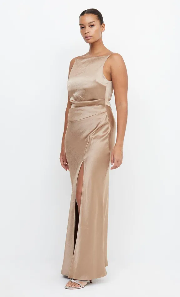 Bec Bridge Bridesmaid Dresses Women THE DREAMER MAXI DRESS 8211 GOLDEN
