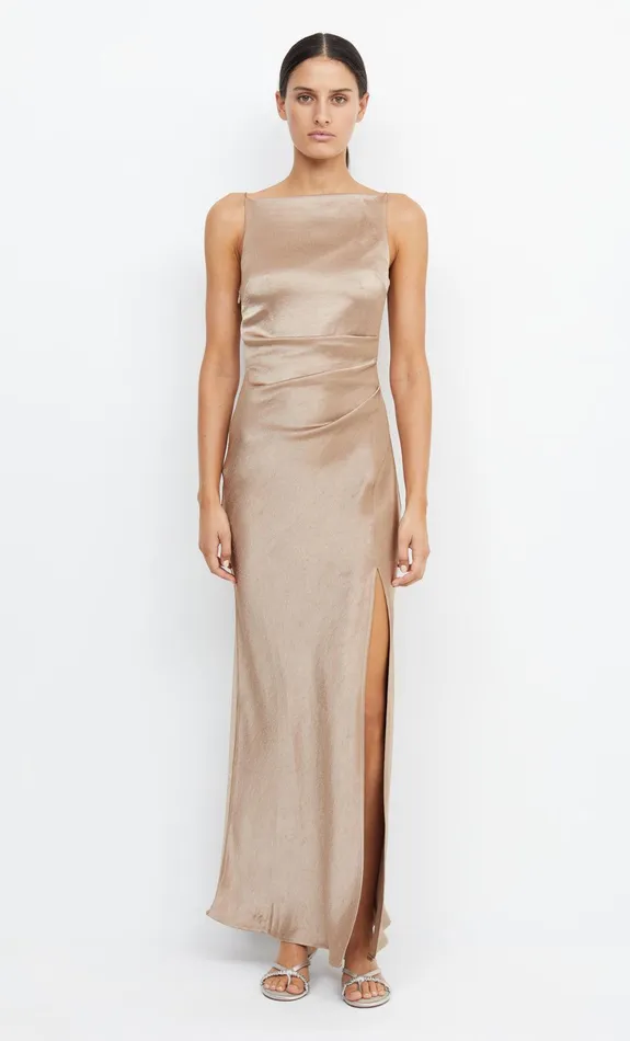 Bec Bridge Bridesmaid Dresses Women THE DREAMER MAXI DRESS 8211 GOLDEN