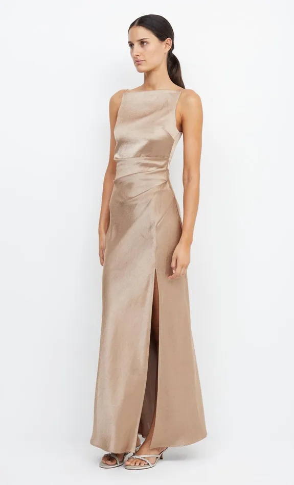 Bec Bridge Bridesmaid Dresses Women THE DREAMER MAXI DRESS 8211 GOLDEN