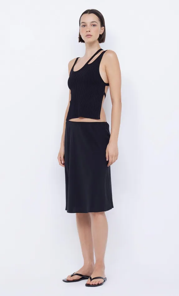 Bec Bridge Cropped Women HARI BACKLESS TOP 8211 BLACKBLACK