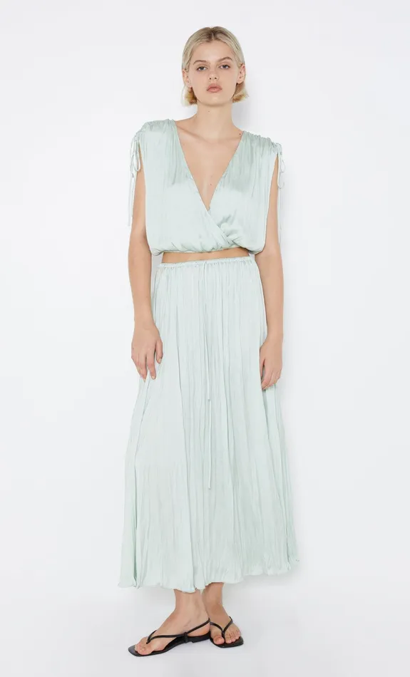 Bec Bridge Cropped Women LOUANN WRAP TOP 8211 MINT