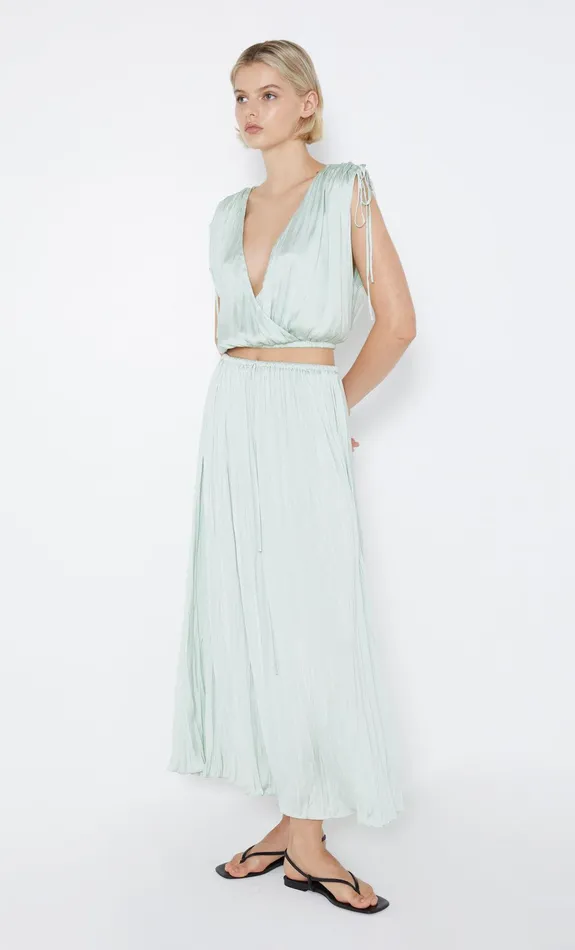 Bec Bridge Cropped Women LOUANN WRAP TOP 8211 MINT