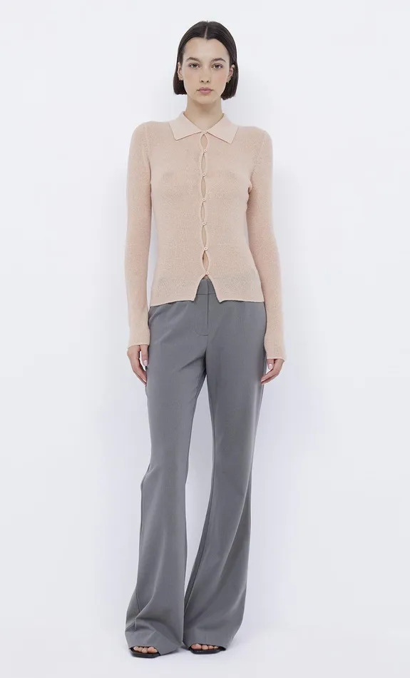 Bec Bridge Long Sleeve Women RODEO KEYHOLE CARDIGAN 8211 PEACH