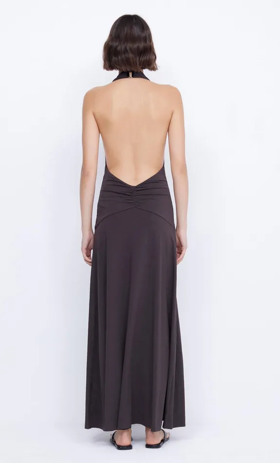 Bec Bridge Maxi Dresses Women BLANCHE HALTER MAXI DRESS 8211 ESPRESSO