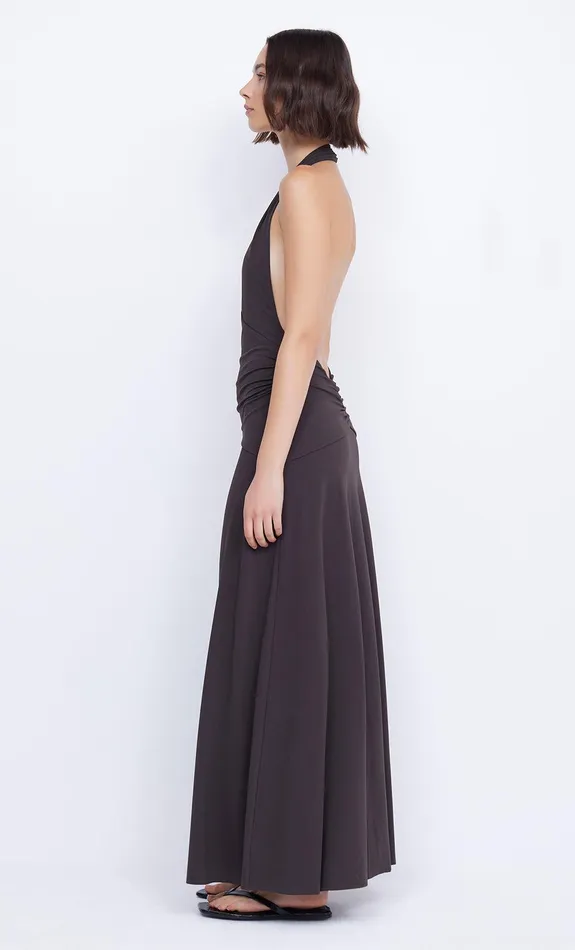 Bec Bridge Maxi Dresses Women BLANCHE HALTER MAXI DRESS 8211 ESPRESSO