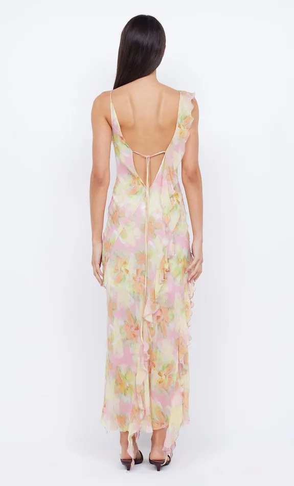 Bec Bridge Maxi Dresses Women COURTNEY FRILL MAXI DRESS 8211 PINK BLOSSOM