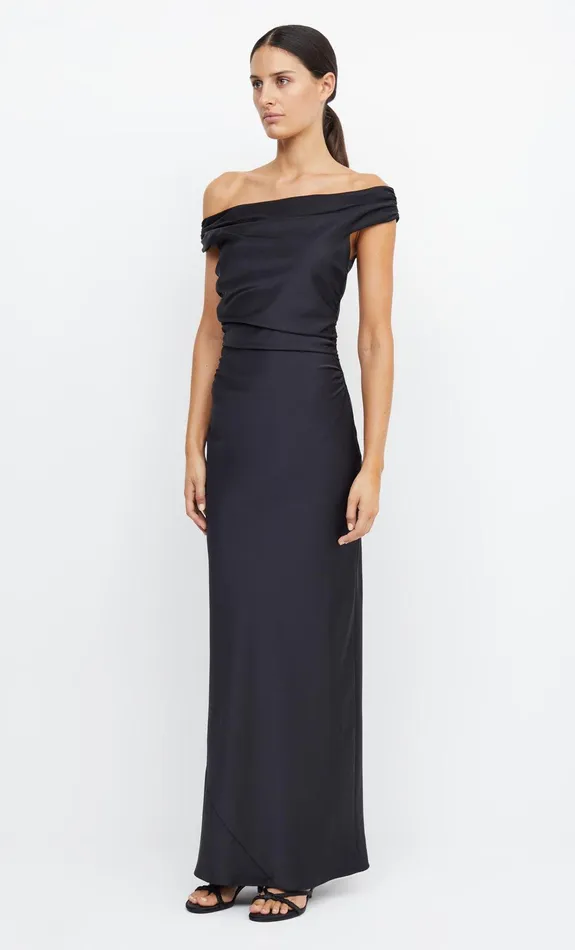 Bec Bridge Maxi Dresses Women ETERNITY OFF SHOULDER MAXI 8211 BLACK