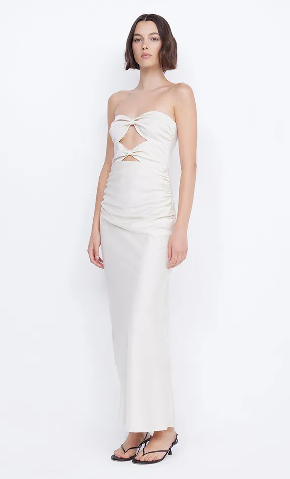 Bec Bridge Maxi Dresses Women ROCHELLE TWIST STRAPLESS DRESS 8211 CREAM
