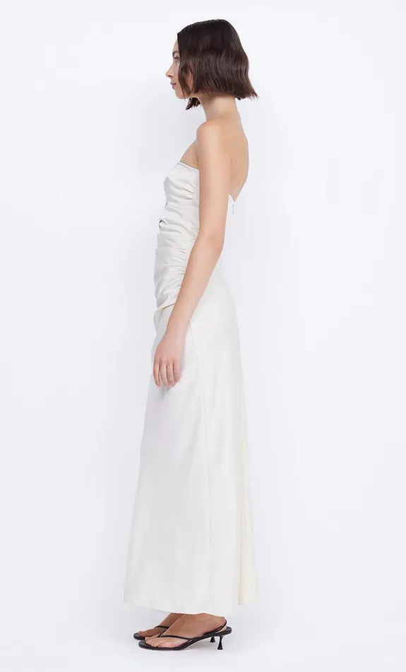 Bec Bridge Maxi Dresses Women ROCHELLE TWIST STRAPLESS DRESS 8211 CREAM