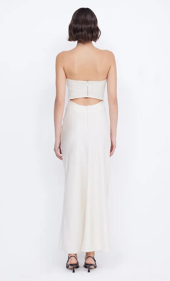 Bec Bridge Maxi Dresses Women ROCHELLE TWIST STRAPLESS DRESS 8211 CREAM