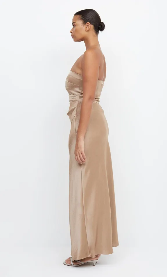 Bec Bridge Maxi Dresses Women THE DREAMER STRAPLESS DRESS 8211 GOLDEN