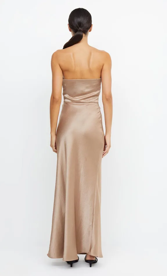 Bec Bridge Maxi Dresses Women THE DREAMER STRAPLESS DRESS 8211 GOLDEN