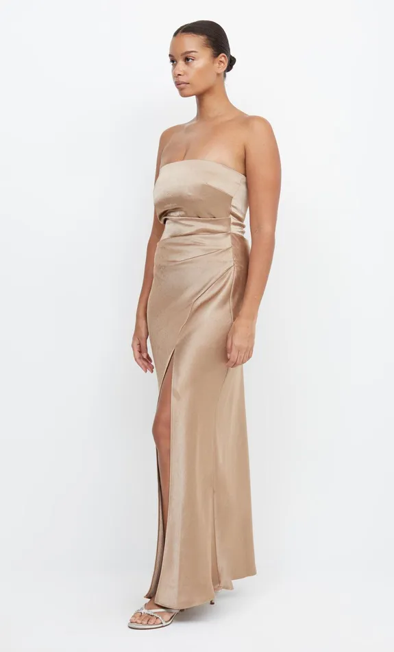 Bec Bridge Maxi Dresses Women THE DREAMER STRAPLESS DRESS 8211 GOLDEN