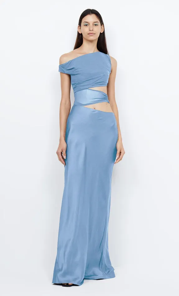 Bec Bridge Maxi Dresses Women WHORL ASYM DRESS 8211 MERIDIAN BLUE