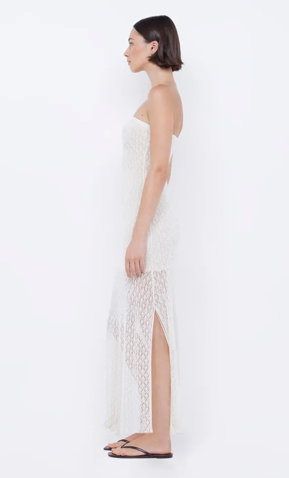 Bec Bridge Midi Dresses Women AURORA STRAPLESS DRESS 8211 IVORY