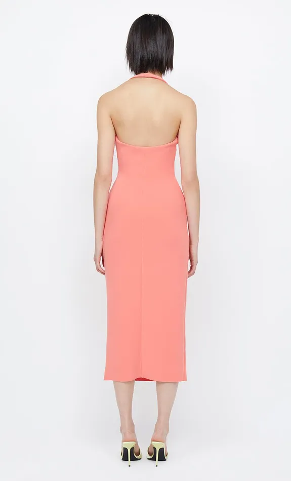 Bec Bridge Midi Dresses Women CYNDIE HALTER MIDI DRESS 8211 CORAL