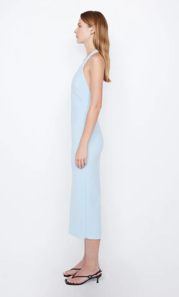 Bec Bridge Midi Dresses Women ELVIE HALTER MIDI DRESS 8211 DOLPHIN BLUE