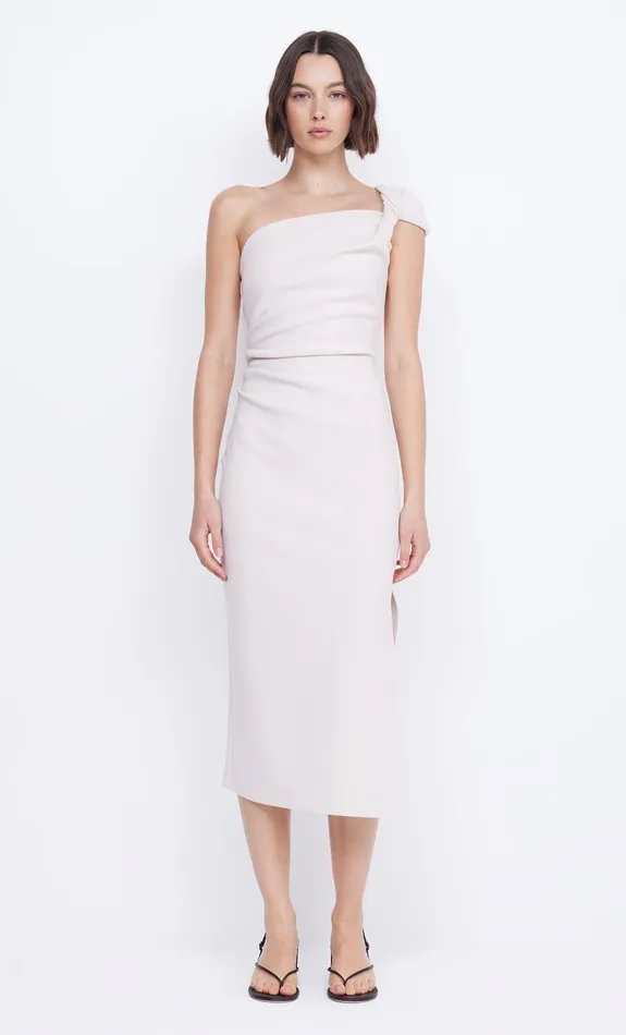 Bec Bridge Prom Dresses Women ELEA ASYM MIDI DRESS 8211 VANILLA BEAN