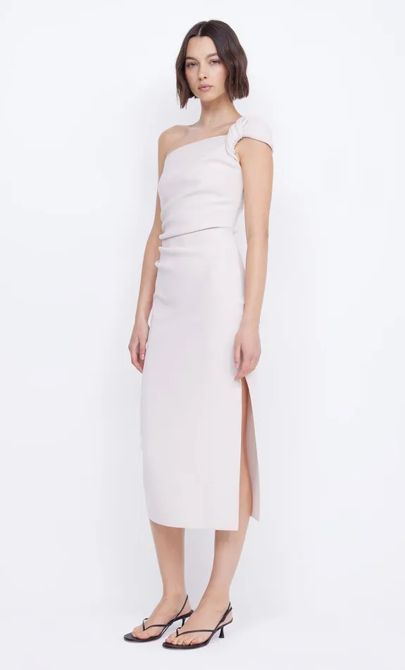 Bec Bridge Prom Dresses Women ELEA ASYM MIDI DRESS 8211 VANILLA BEAN