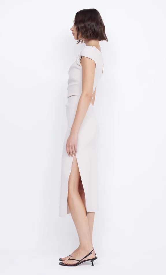 Bec Bridge Prom Dresses Women ELEA ASYM MIDI DRESS 8211 VANILLA BEAN