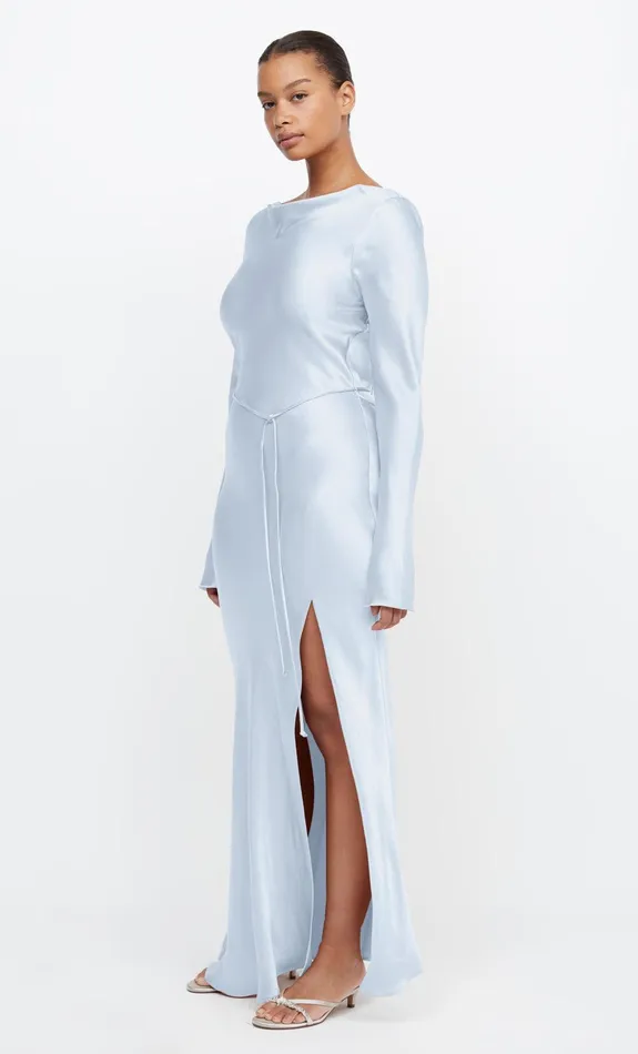 Bec Bridge Prom Dresses Women MOON DANCE LONG SLEEVE MAXI DRESS 8211 DUSTY BLUE