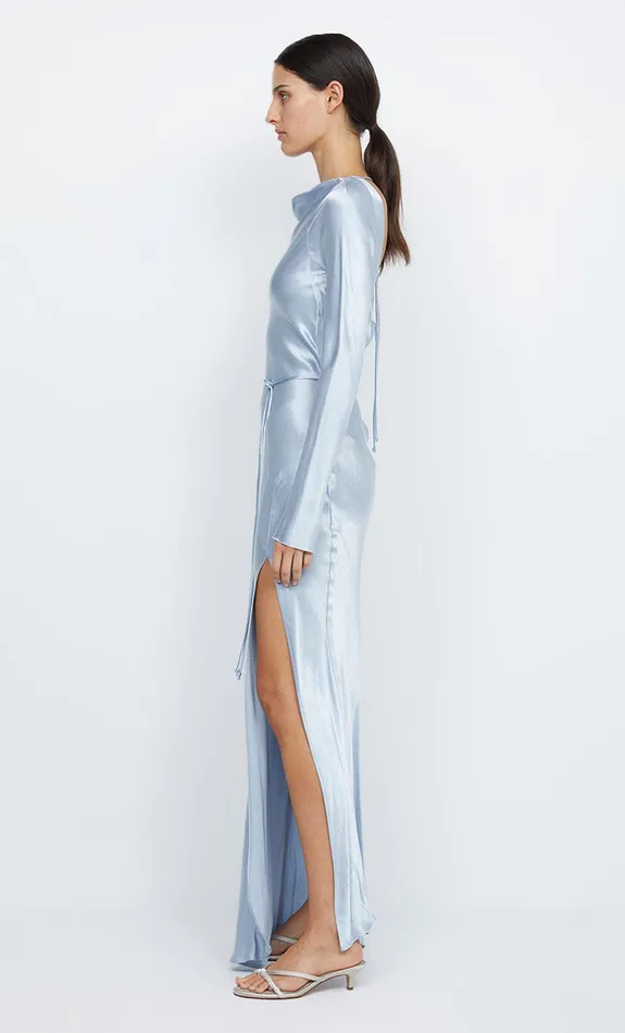 Bec Bridge Prom Dresses Women MOON DANCE LONG SLEEVE MAXI DRESS 8211 DUSTY BLUE