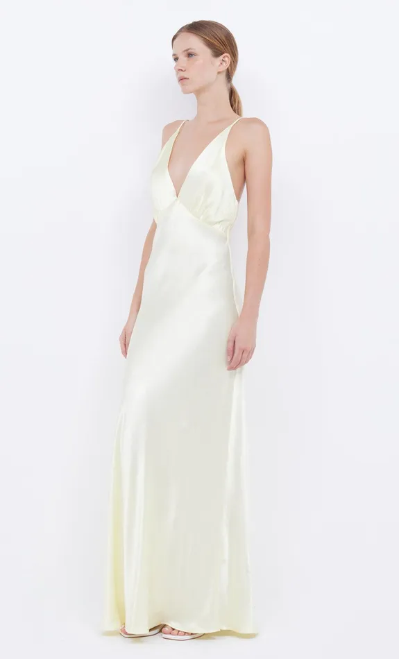 Bec Bridge Prom Dresses Women MOON DANCE V MAXI DRESS 8211 ICE YELLOW