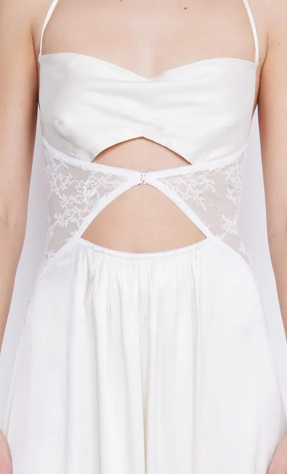 Bec Bridge Prom Dresses Women SANTAL HALTER MAXI DRESS 8211 IVORY