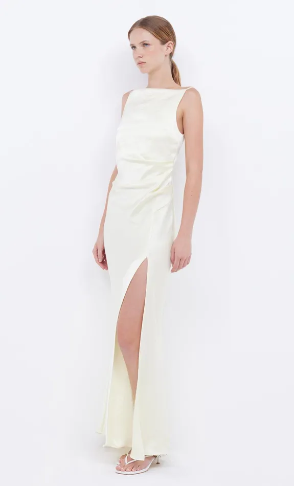 Bec Bridge Prom Dresses Women THE DREAMER MAXI DRESS 8211 ICE YELLOW