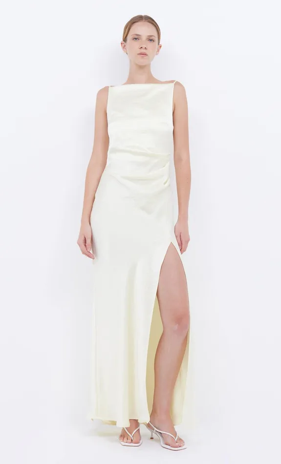 Bec Bridge Prom Dresses Women THE DREAMER MAXI DRESS 8211 ICE YELLOW