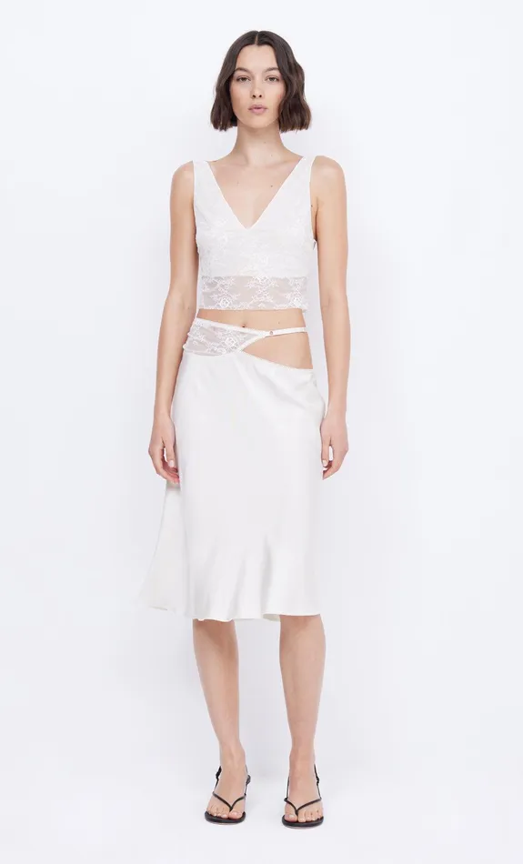 Bec Bridge Skirts Women SANTAL ASYM MIDI SKIRT 8211 IVORY