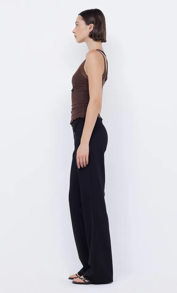 Bec Bridge Sleeveless Women LOANI LAYERED CAMI 8211 CHOCBLACK