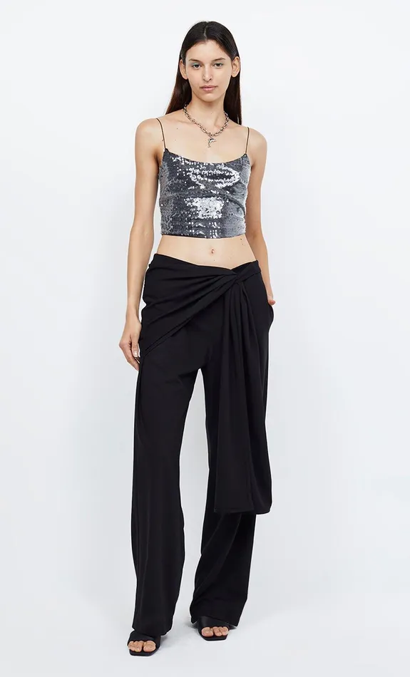 Bec Bridge Sleeveless Women VENUS SEQUIN TANK 8211 BLACK