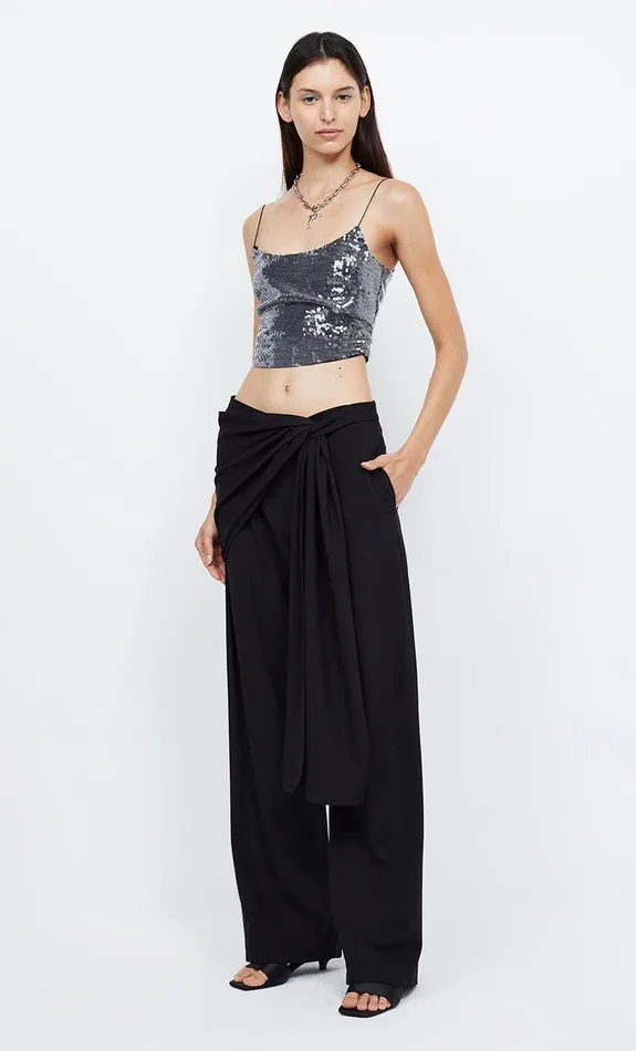 Bec Bridge Sleeveless Women VENUS SEQUIN TANK 8211 BLACK