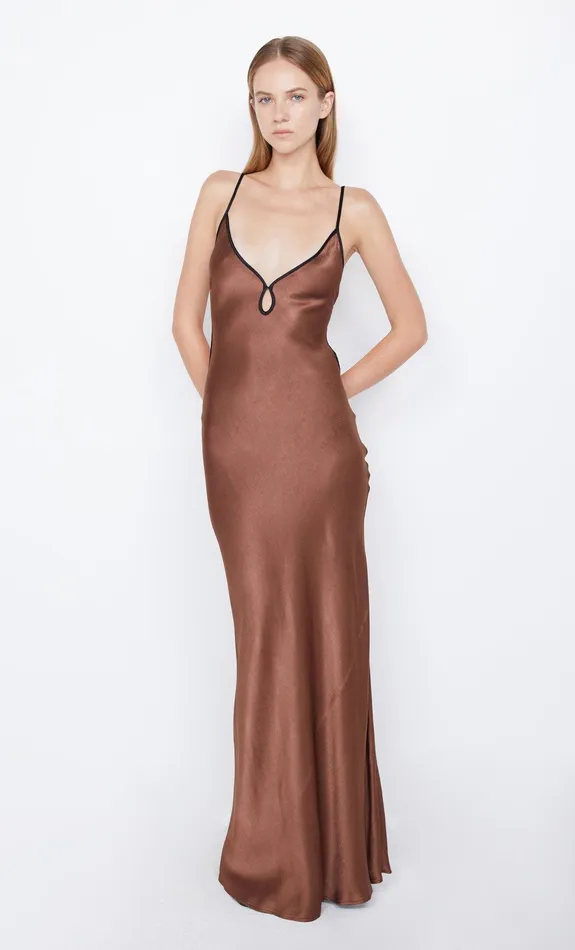 Bec Bridge Wedding Guest Women CEDAR CITY MAXI DRESS 8211 CHOCBLACK