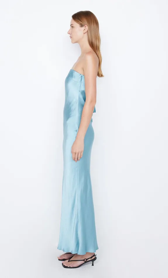 Bec Bridge Wedding Guest Women MOON DANCE STRAPLESS DRESS 8211 SEA SPRAY
