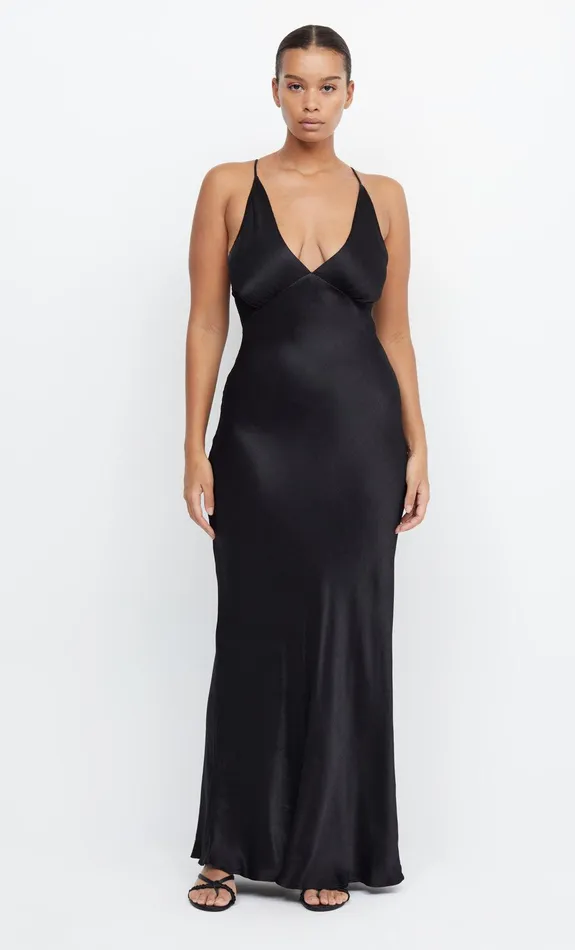 Bec Bridge Wedding Guest Women MOON DANCE V MAXI DRESS 8211 BLACK