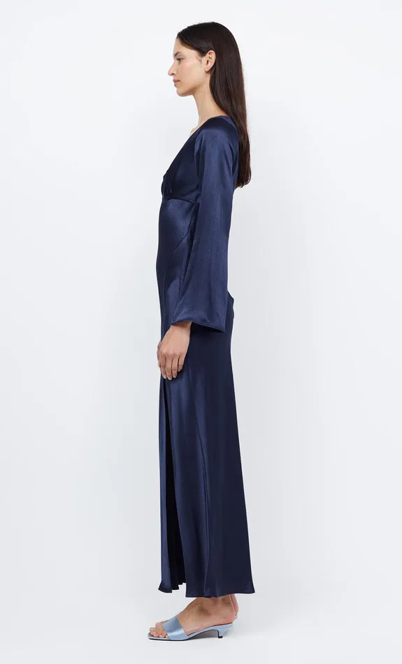 Bec Bridge Wedding Guest Women REN LONG SLEEVE MAXI DRESS 8211 INK