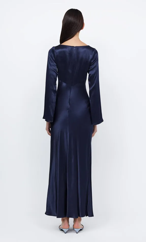 Bec Bridge Wedding Guest Women REN LONG SLEEVE MAXI DRESS 8211 INK
