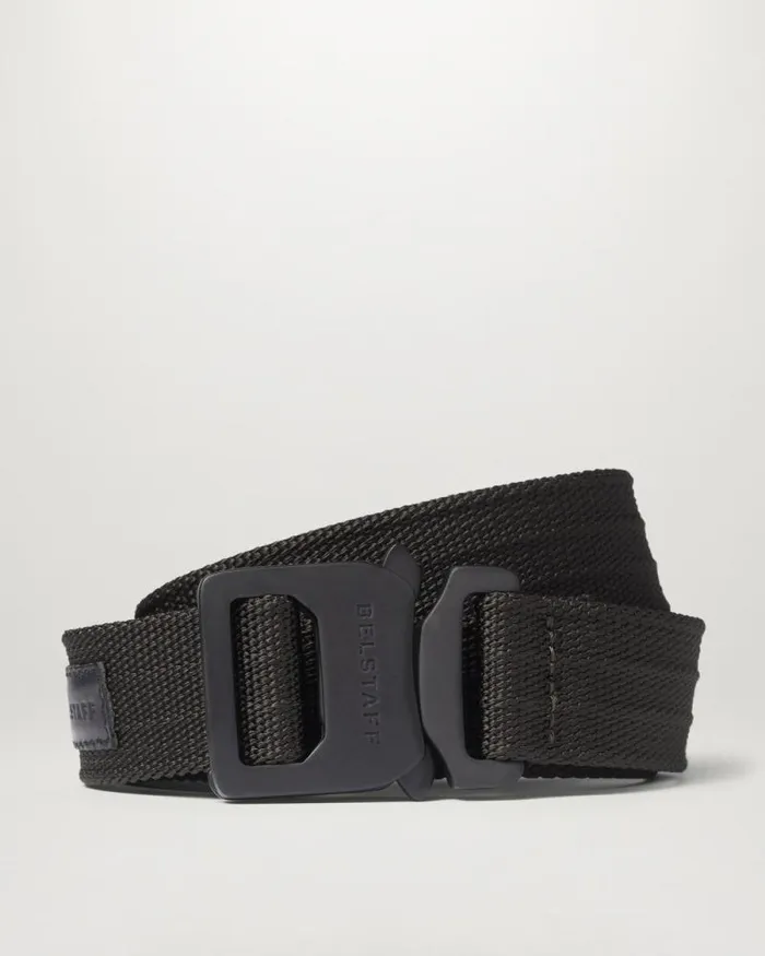 Belts MenWomen Belstaff Webbing Clip Belt Black