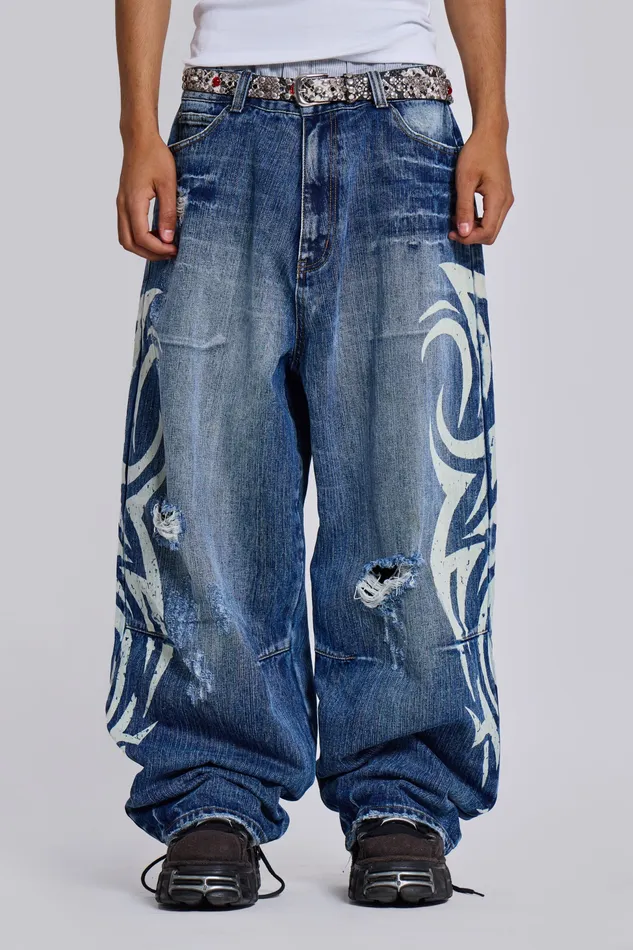 Bestsellers Shop Light Wash Blade XL Colossus Jeans Jaded London Men