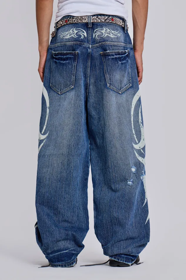 Bestsellers Shop Light Wash Blade XL Colossus Jeans Jaded London Men